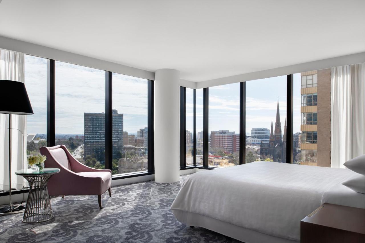 โรงแรมเชอราตัน เมลเบิร์น ภายนอก รูปภาพ A bedroom at The Westin