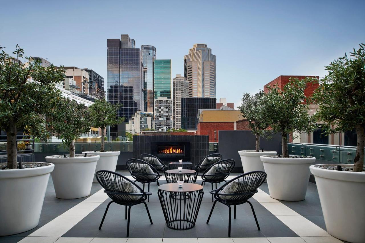 โรงแรมเชอราตัน เมลเบิร์น ภายนอก รูปภาพ The rooftop bar at the Hotel